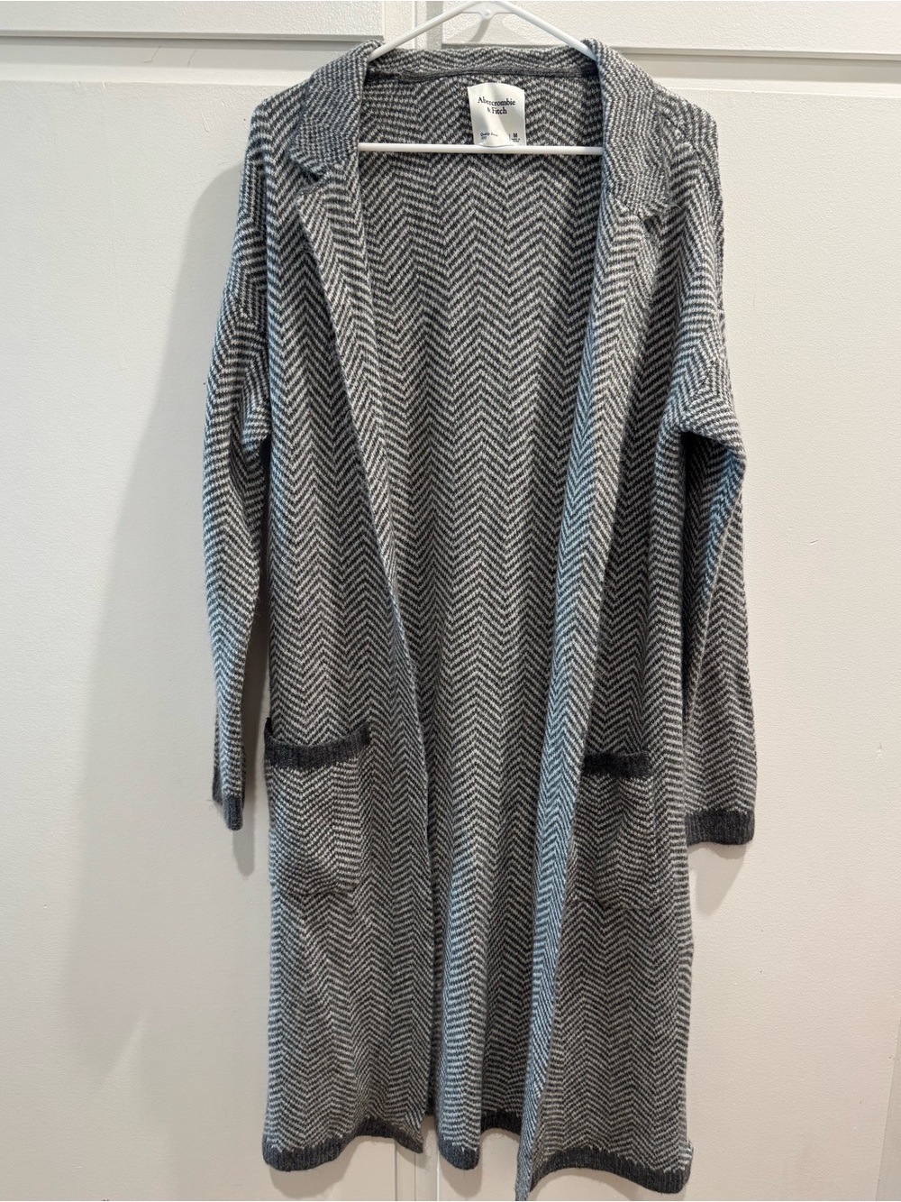 Abercrombie & Fitch Herringbone Duster Cardigan